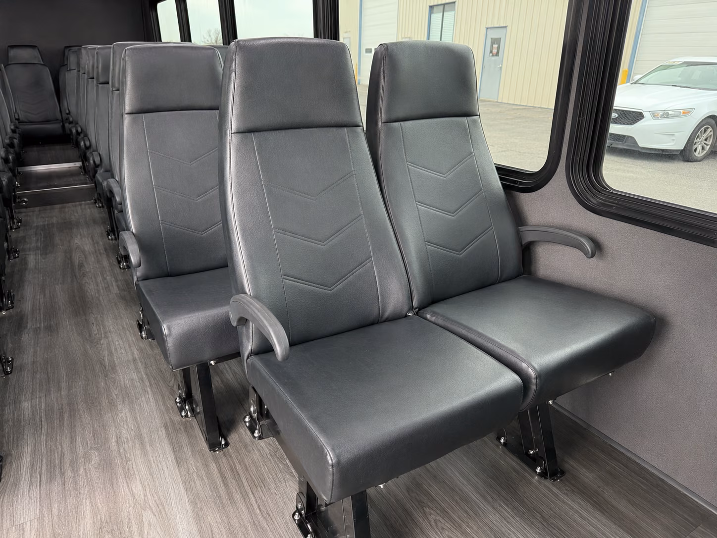 bayonne 18 passenger minibus inside