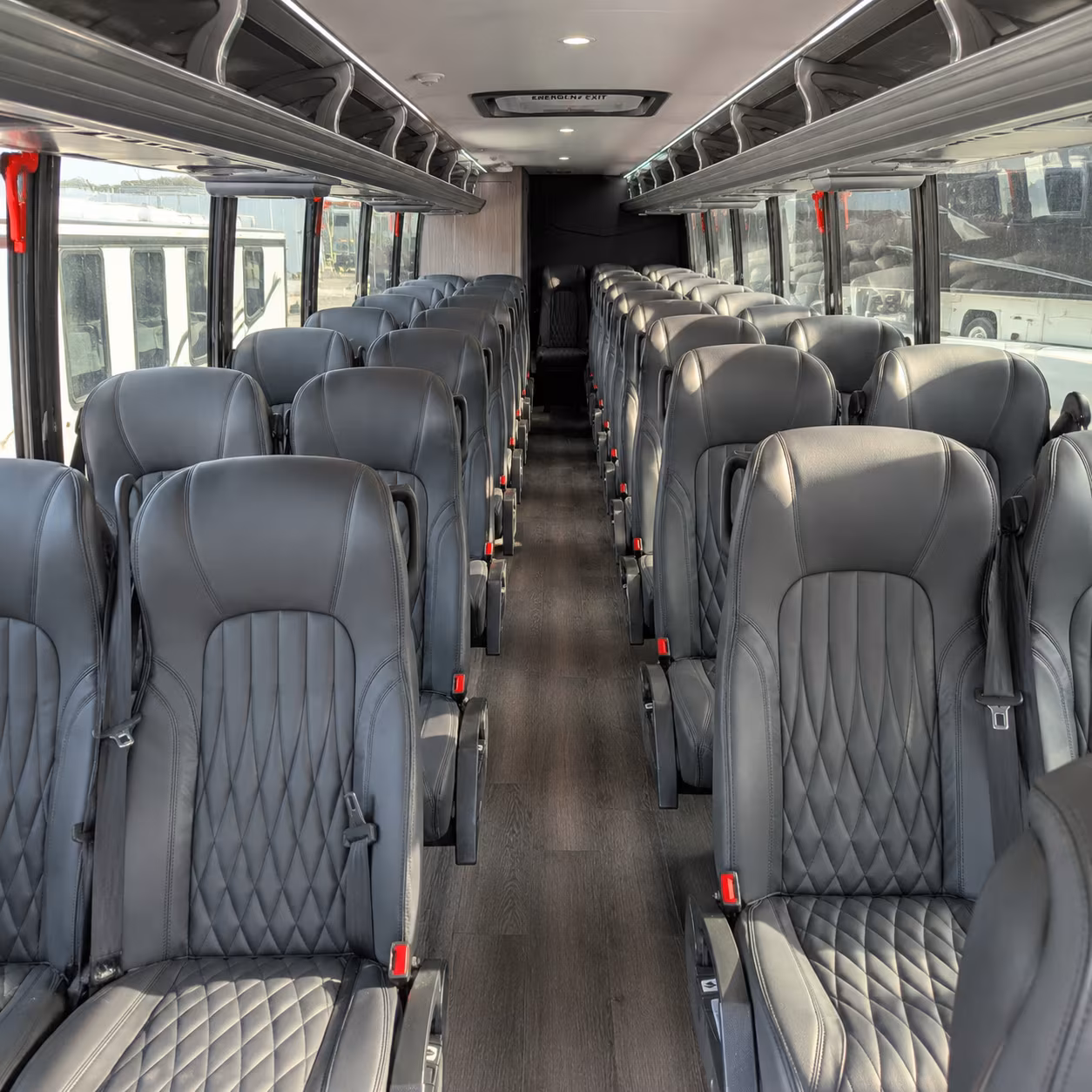 bayonne 25 passenger minibus interior