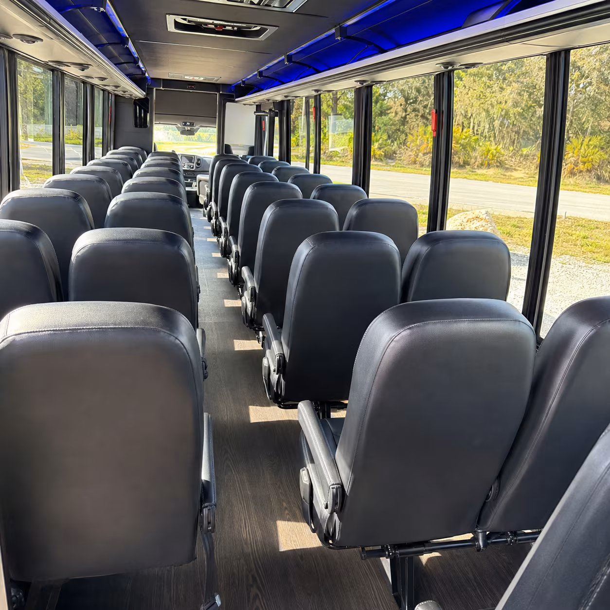 bayonne 30 passenger minibus inside