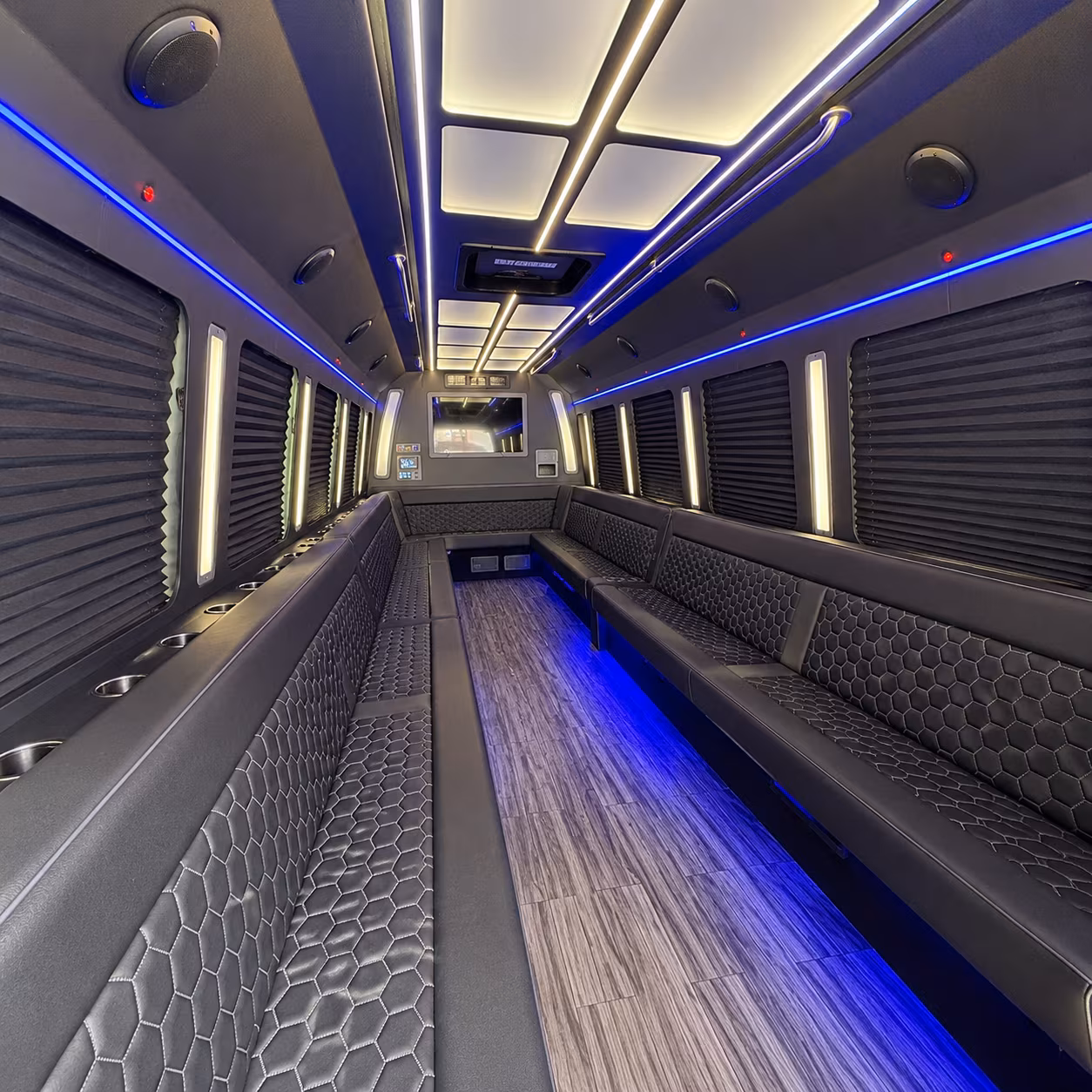 bayonne 30 passenger party bus interior