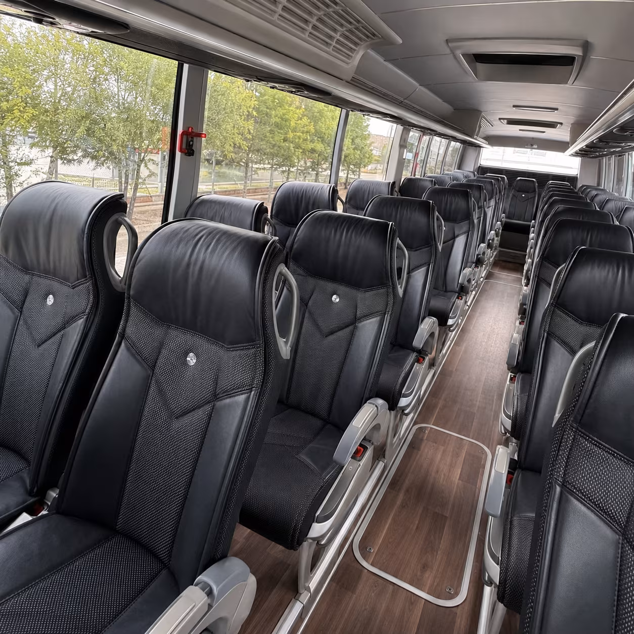 bayonne 56 passenger charter bus inside