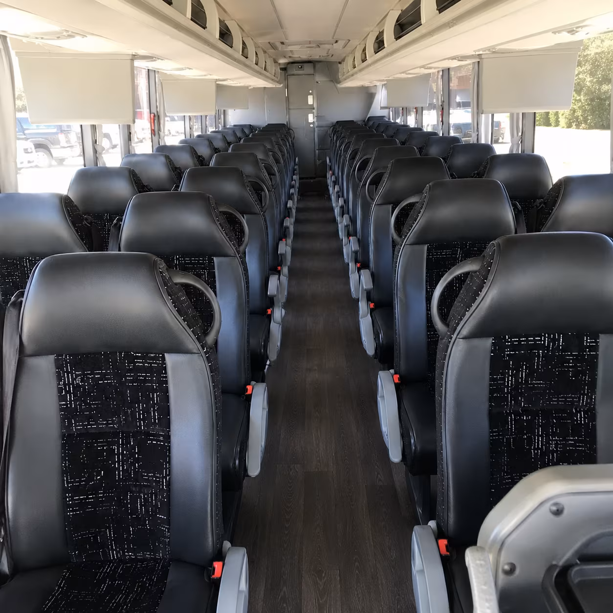 bayonne 56 passenger charter bus interior