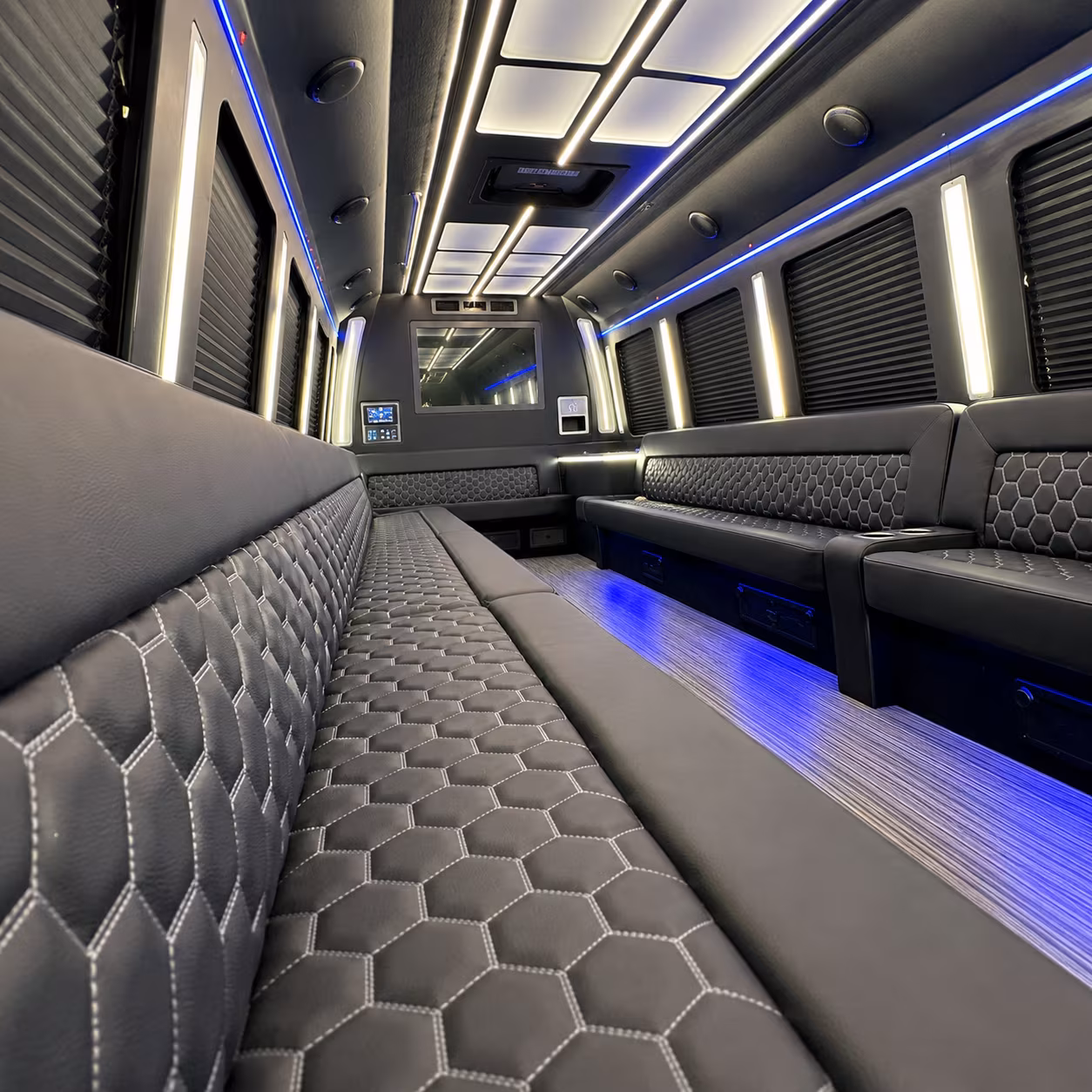 bayonne party bus rental interior